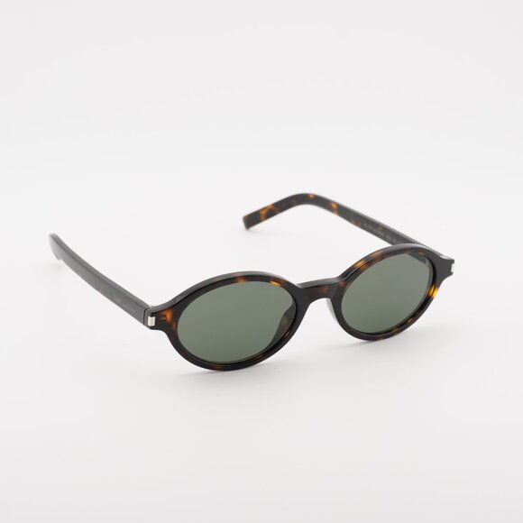 Saint Laurent SL751JEANNE 002 Sunglasses Havana Oval Frame, Grey Lenses main image 6